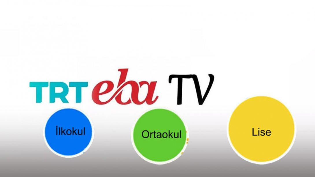 01-05 Haziran EBA TV Ders Programı