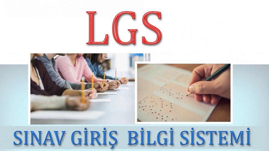 LGS Kapsamındaki Merkezi Sınav Giriş Bilgileri Erişime Açıldı