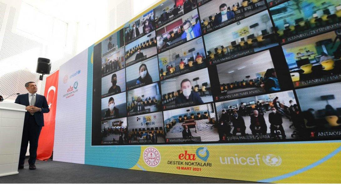UNICEF Desteğiyle Yeni EBA Destek Noktaları