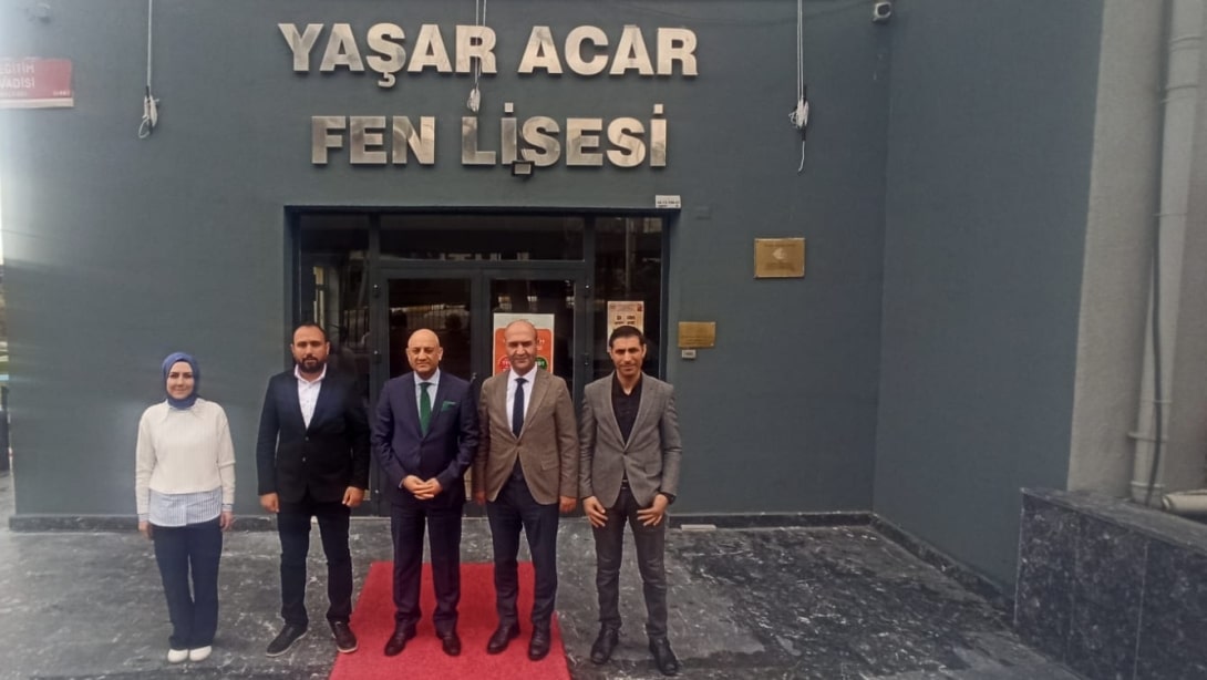 İLÇE MİLLİ EĞİTİM MÜDÜRÜMÜZ ZEKERİYA POSTACI YAŞAR ACAR FEN LİSESİNİ ZİYARET ETTİ